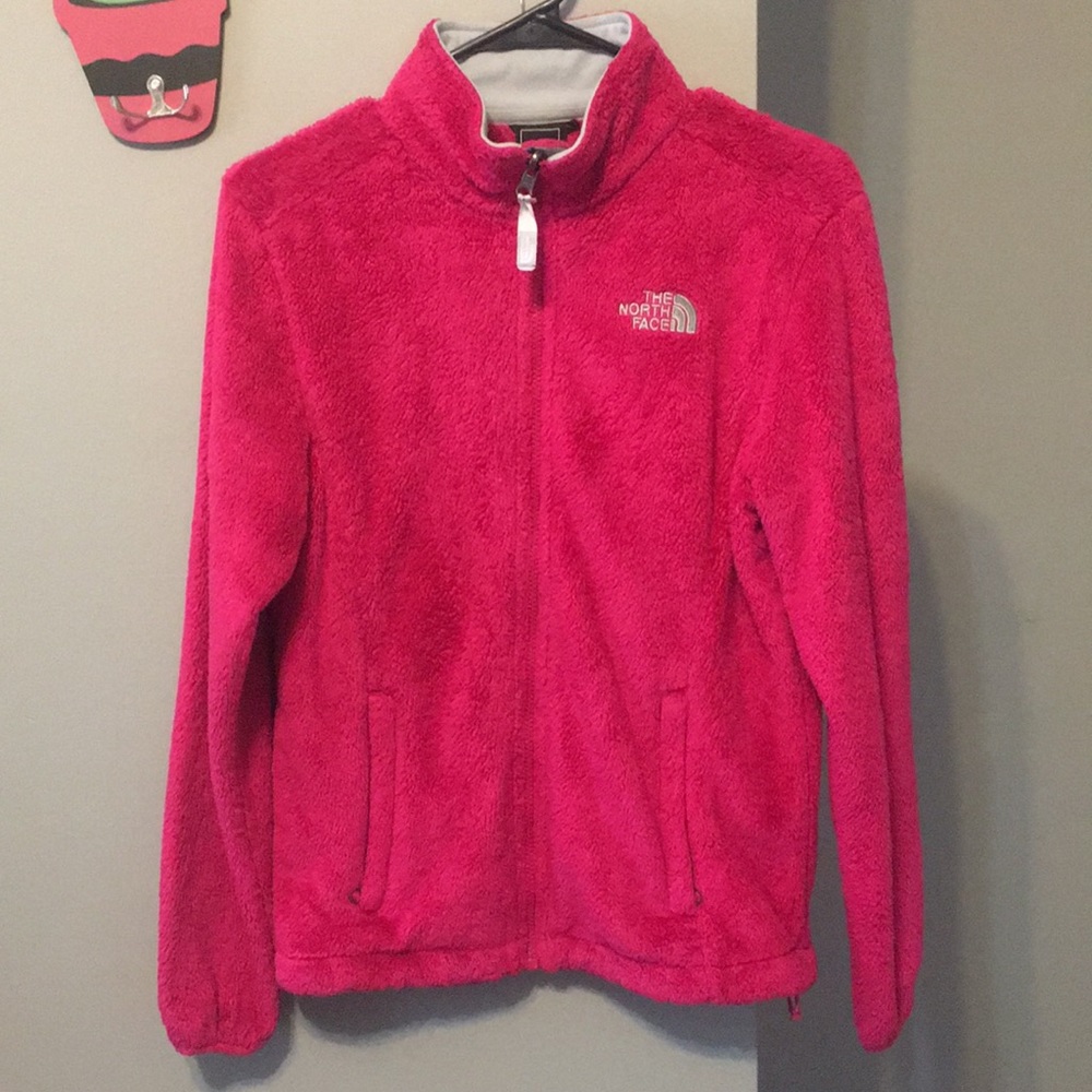 Pink North Face jacket, size: Small